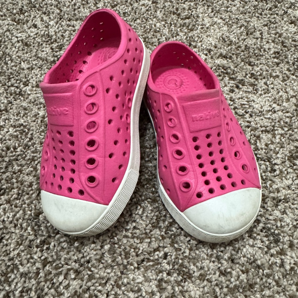 Native Pink and White Water Shoes Lightweight Ventilated